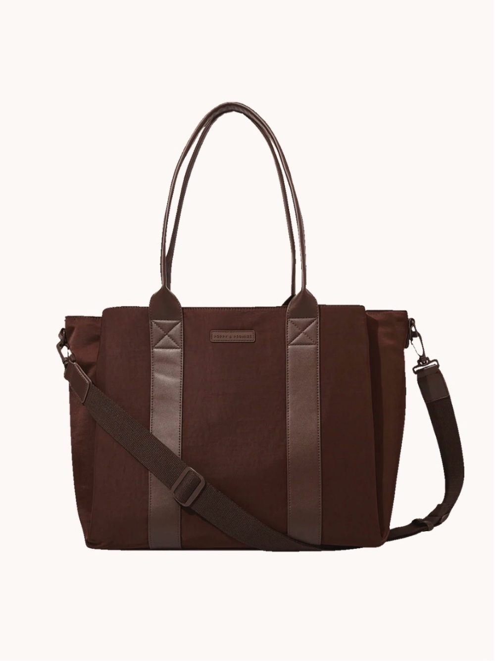 Poppy & Peonies Daily Tote Espresso - Picture 7 of 9